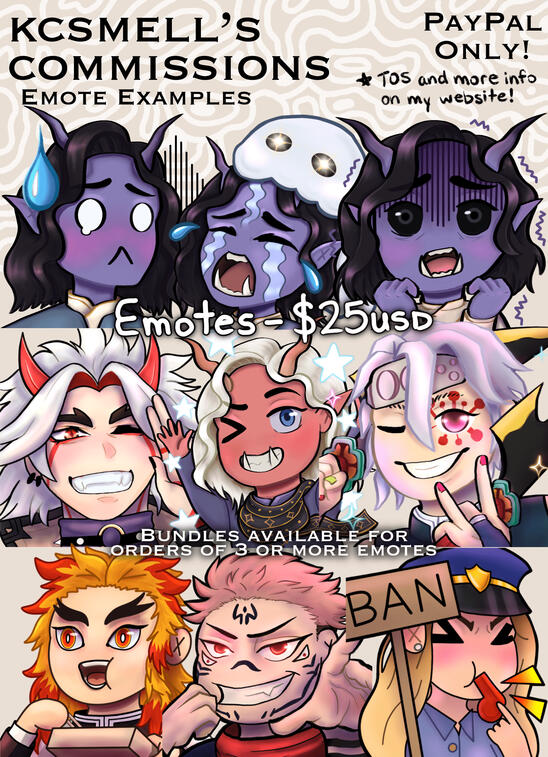 Emote comms examples