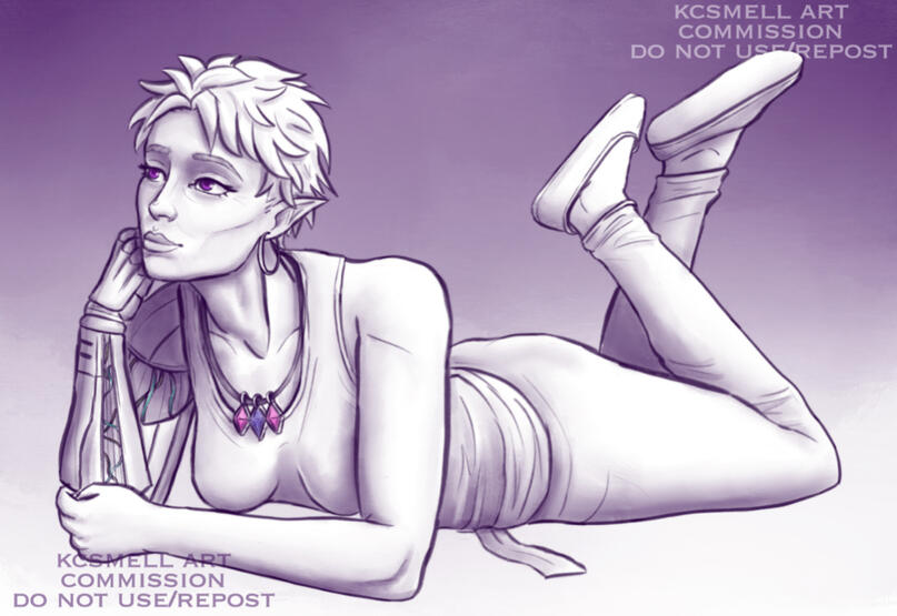 Full body sketch w/ shading commission