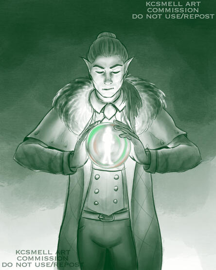 Half body sketch w/ shading commission