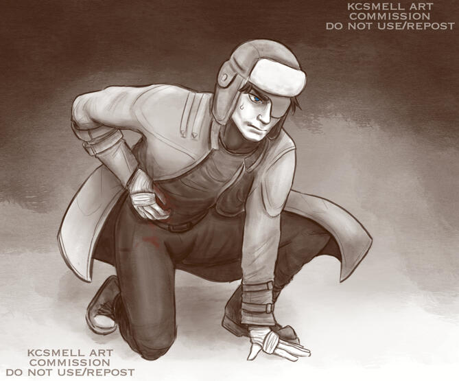 Full body sketch w/ shading commission