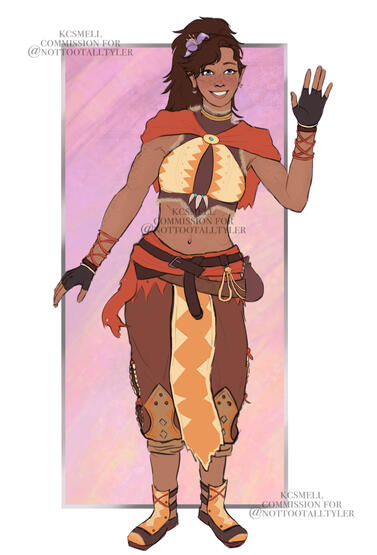 Full body color commission