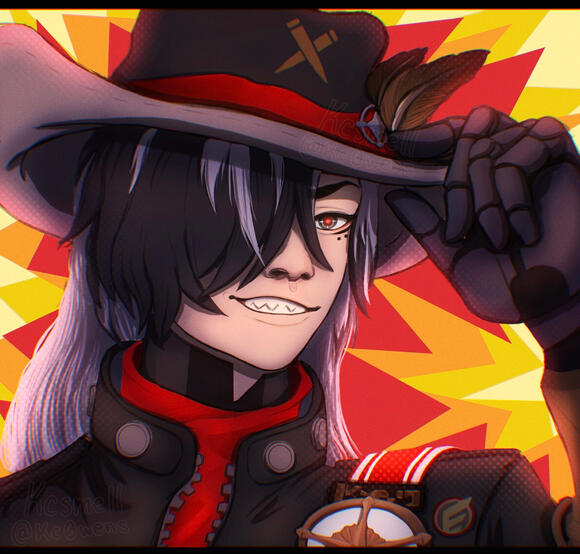 Fully rendered bust illustration