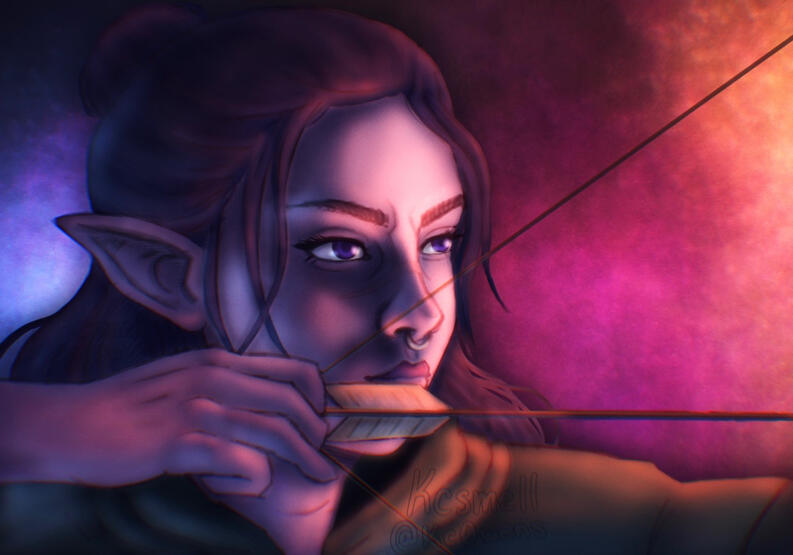 Bust rendered illustration