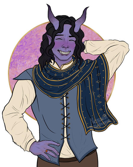 Half body color commission